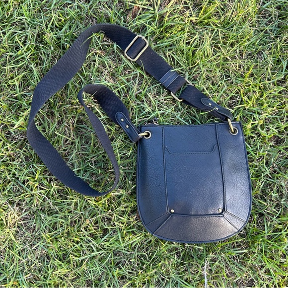Black Crossbody with Brass Hardware LIKE NEW!! - Picture 3 of 12